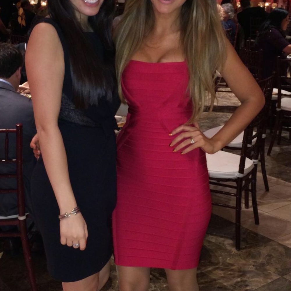 Herve Leger red dress